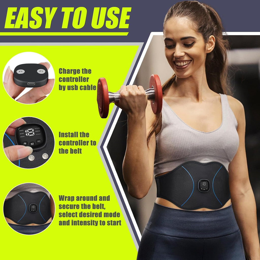 Fda-Cleared ABS Muscle Toner – Portable Core Training Belt