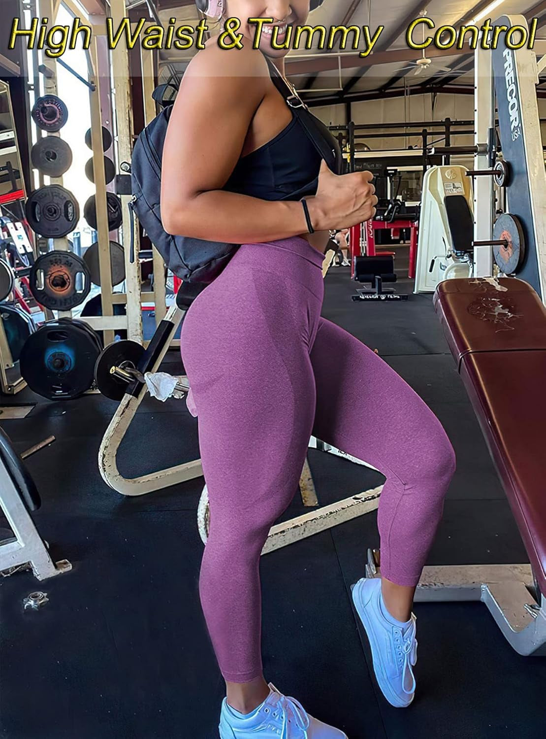 Women'S High-Waisted Training Leggings – Seamless Shaping Athletic Tights