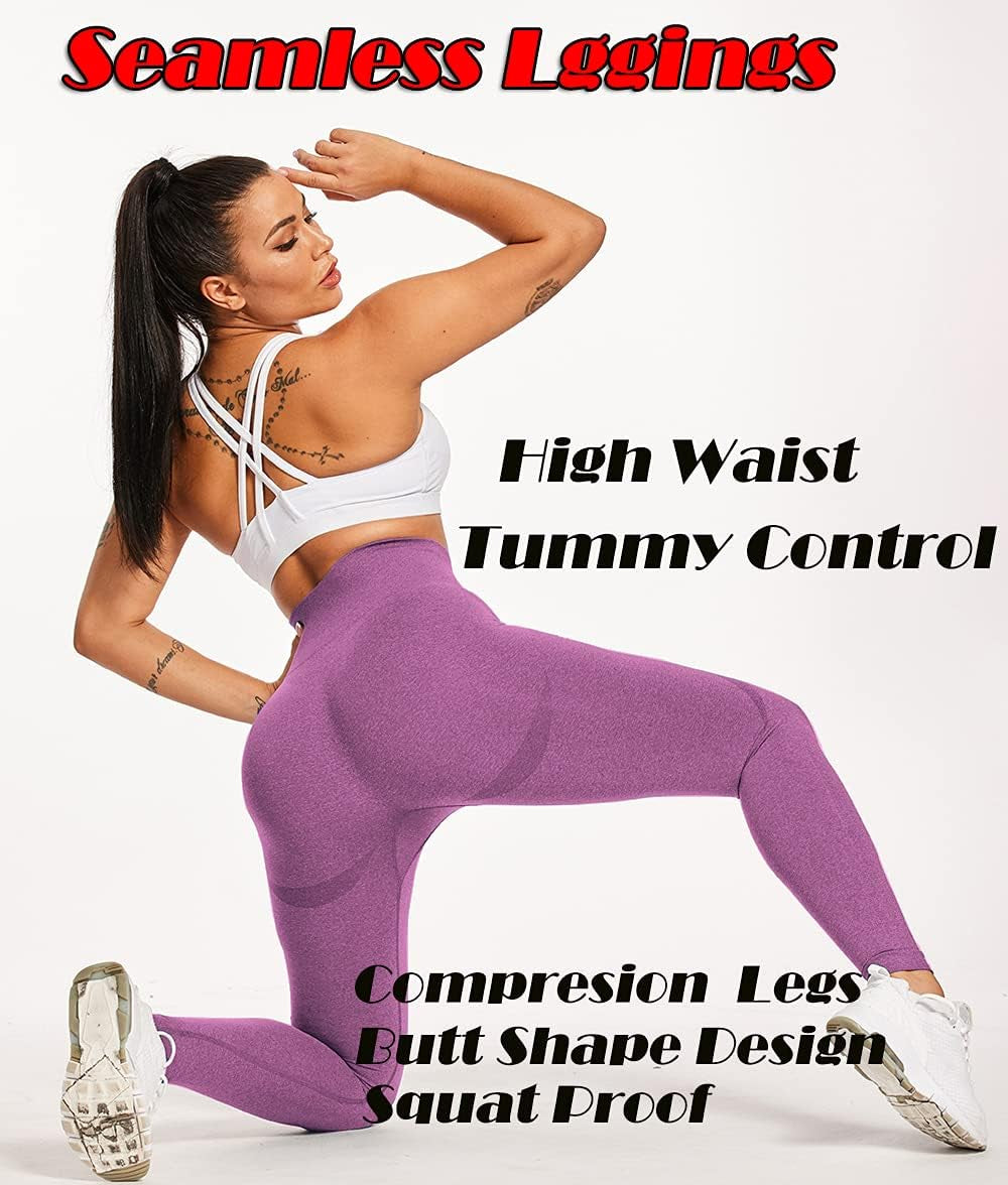 Women'S High-Waisted Training Leggings – Seamless Shaping Athletic Tights