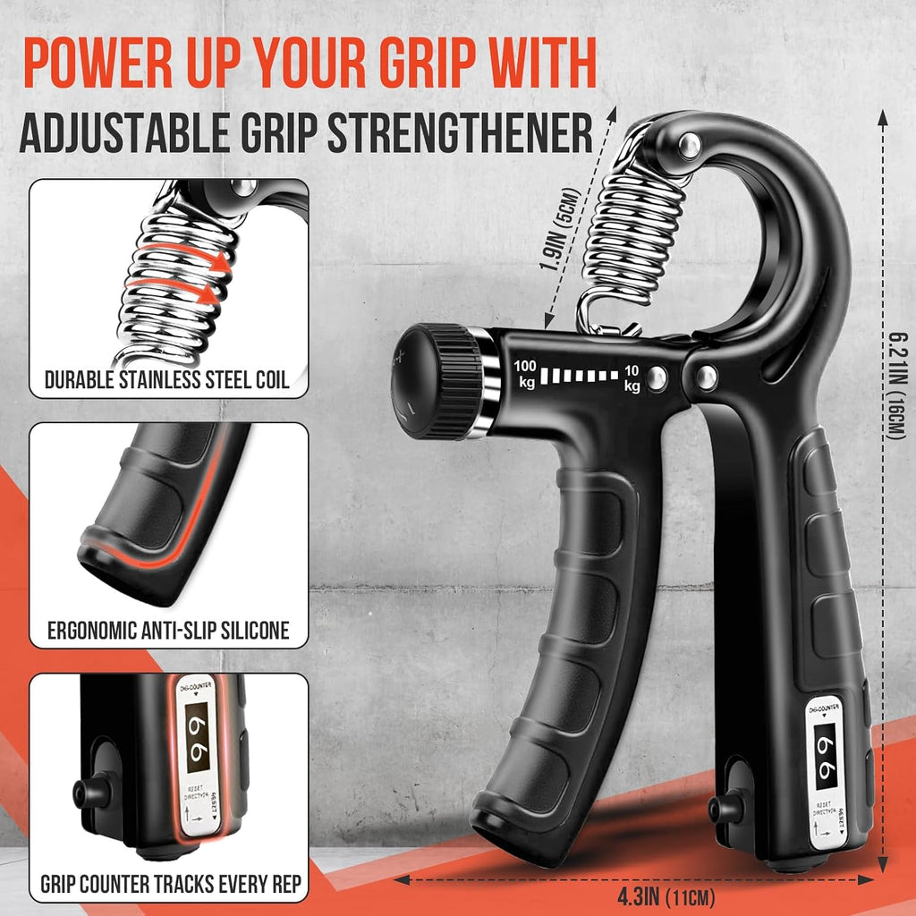 Adjustable Grip Trainer Set – Hand & Forearm Strengthener