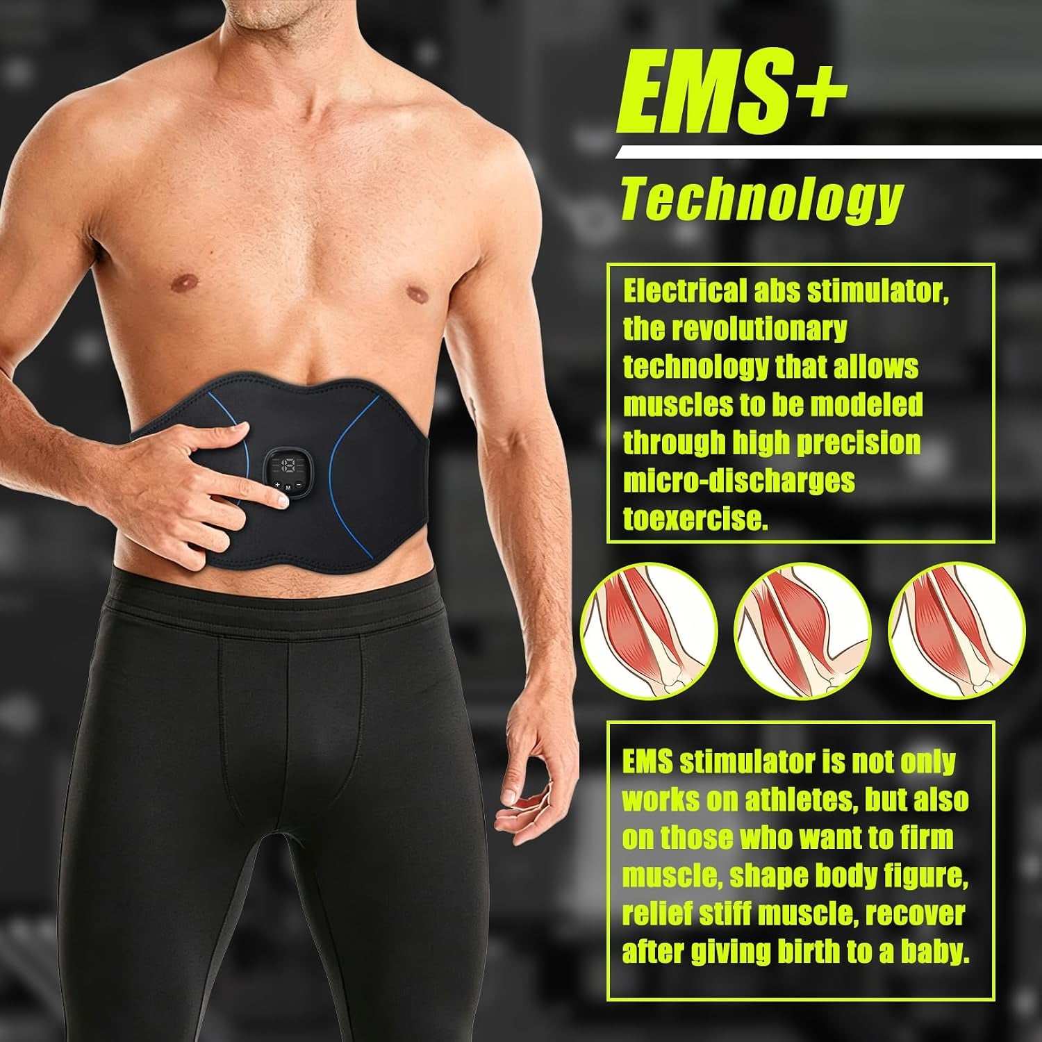 Fda-Cleared ABS Muscle Toner – Portable Core Training Belt