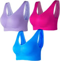 Women'S Sports Bra 3-Pack – Seamless Breathable Training Bra
