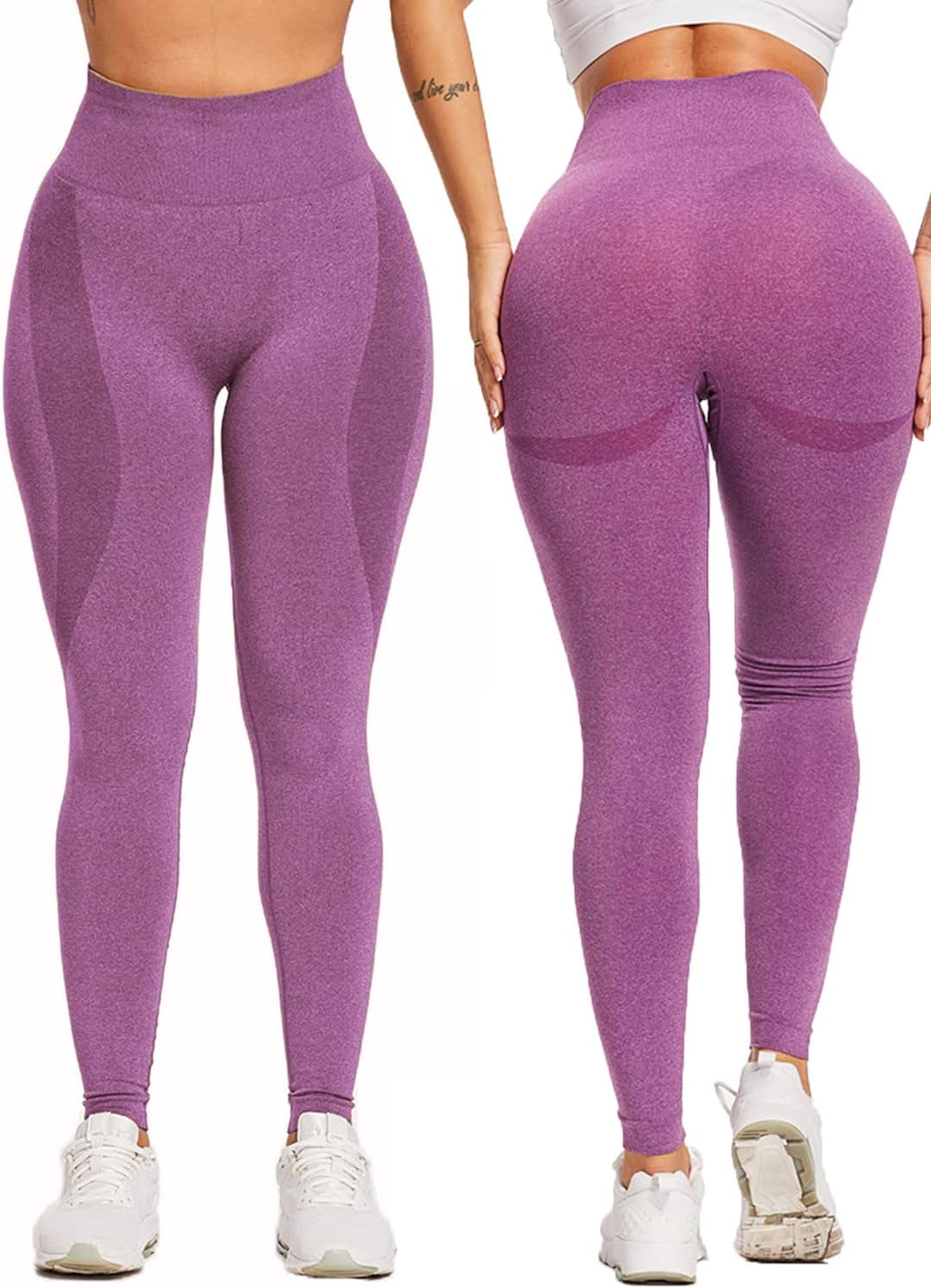 Women'S High-Waisted Training Leggings – Seamless Shaping Athletic Tights