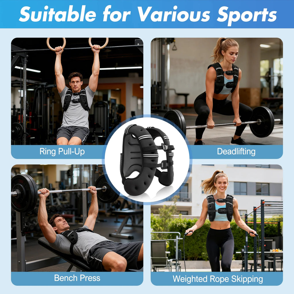 Adjustable Weighted Training Vest – Strength & Conditioning Equipment