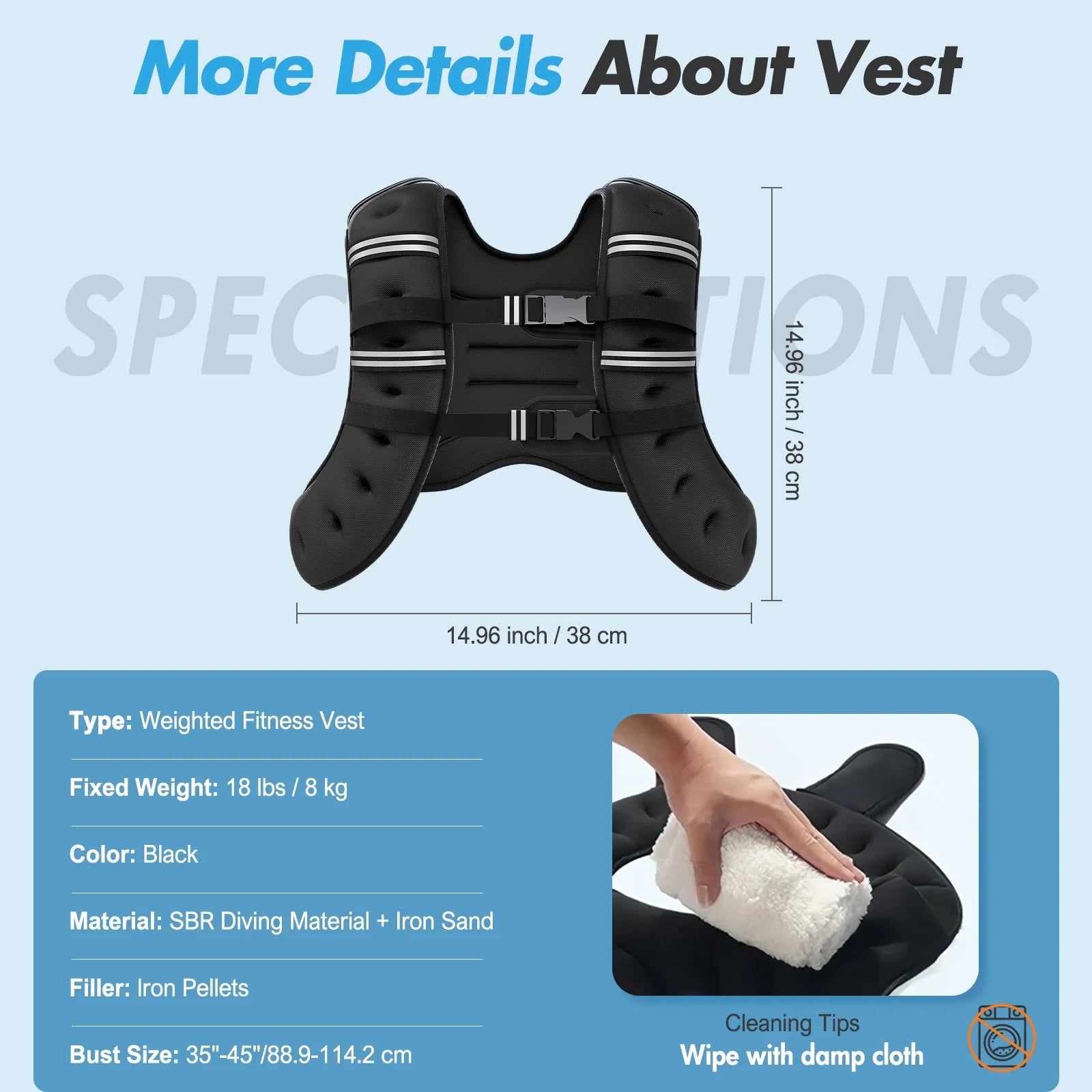 Adjustable Weighted Training Vest – Strength & Conditioning Equipment